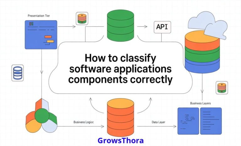 how to classify software applications components