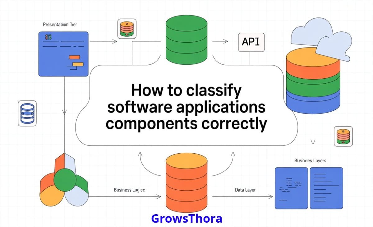 how to classify software applications components