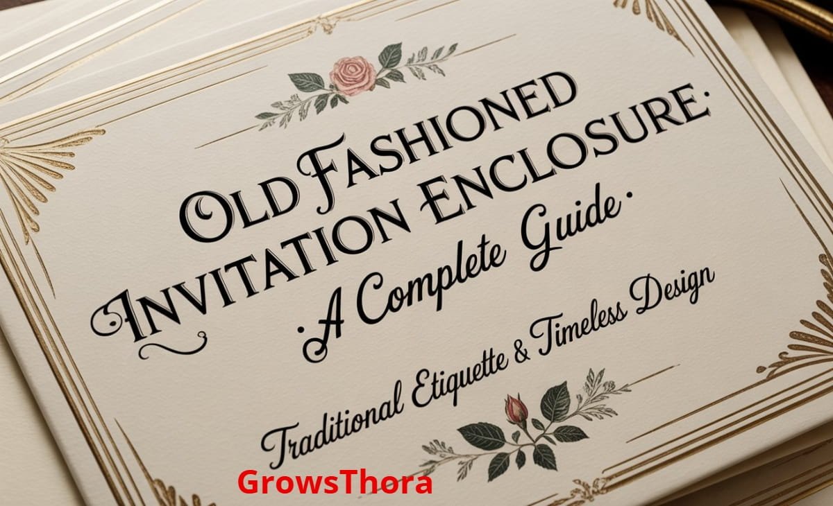 old fashioned invitation enclosure